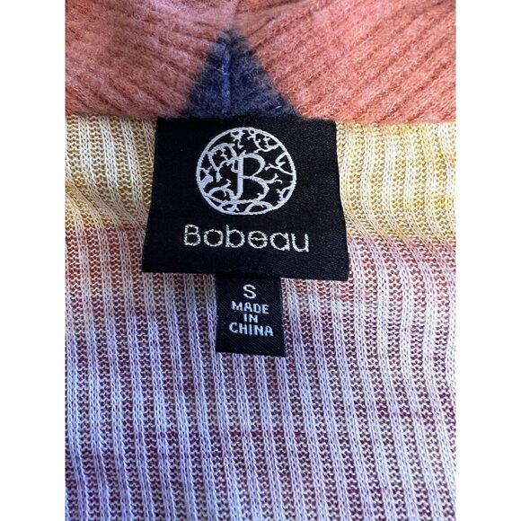 Bobeau Womens Amie Waterfall Cardigan~Size S~Navy Rust Combo~Stitch Fix L5 10 - Picture 8 of 10